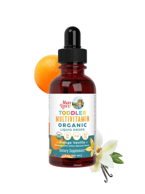 MaryRuth's, Cocomelon, Toddler Multivitamin, Liquid Drops With Iron, 1 - 3 Years, Orange Vanilla, 1 fl oz (30 ml) — MaryRuth's
