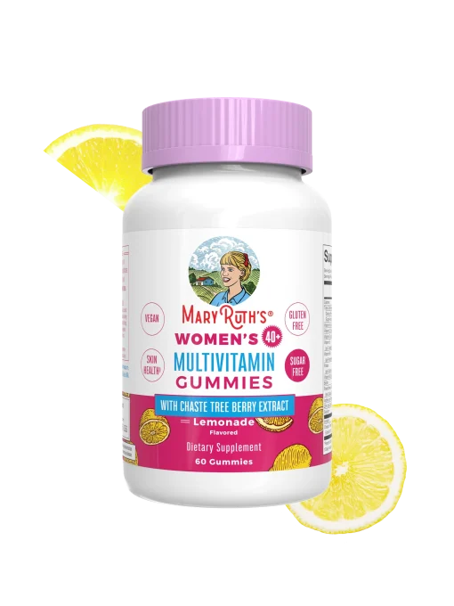 MaryRuth's, Women's 40+ Multivitamin Gummies With Chaste Tree Berry, Lemonade, 60 Gummies — MaryRuth's