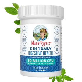 MaryRuth's, 3-In-1 Daily Digestive Health, 50 Billion CFU, 30 Capsules