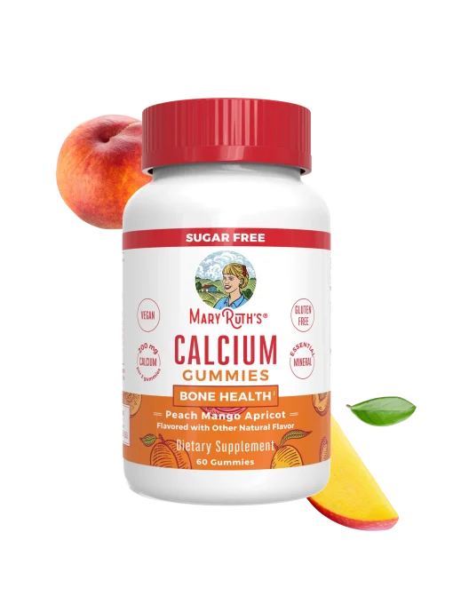 MaryRuth's, Calcium Gummies, Peach, Mango, Apricot, 60 Gummies (100 mg per Gummy) — MaryRuth's