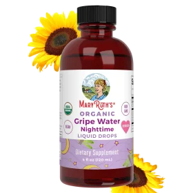MaryRuth's, Organic Gripe Water Nighttime Liquid Drops, Newborn+, 4 fl oz (120 ml)