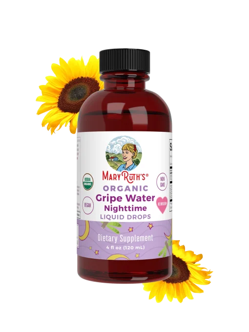 MaryRuth's, Organic Gripe Water Nighttime Liquid Drops, Newborn+, 4 fl oz (120 ml) — MaryRuth's