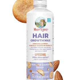 MaryRuth's, Hair Growth Max Liposomal, Almond Cookie, 15.22 fl oz (450 ml)