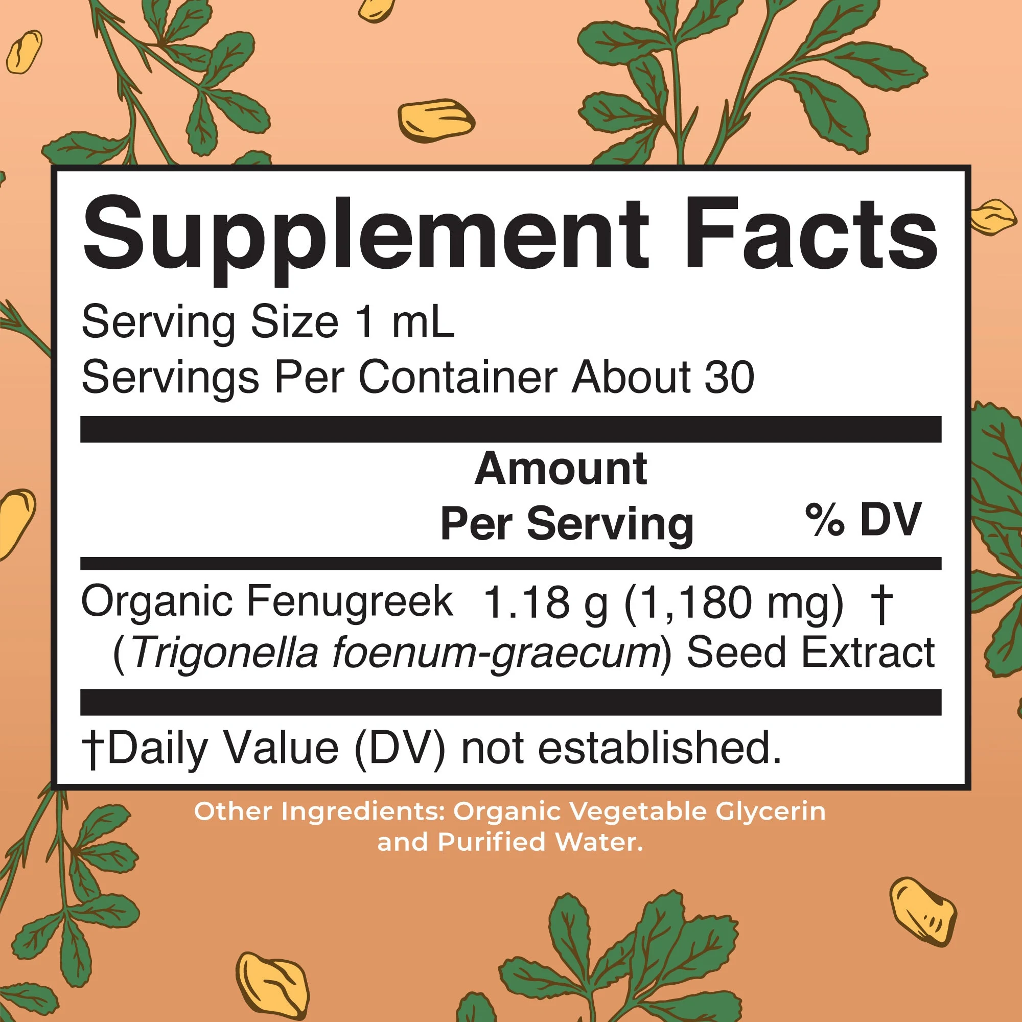 MaryRuth's, Organic Fenugreek Liquid Extract, 1 fl oz (30 ml) — MaryRuth's