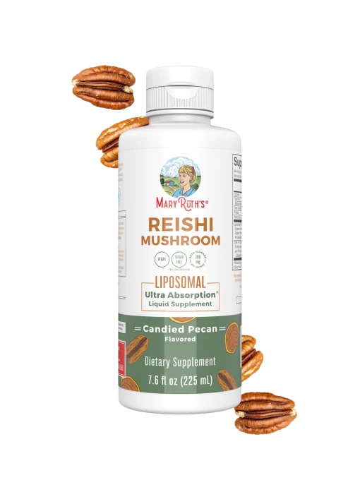 MaryRuth's, Reishi Mushroom Liposomal, Candied Pecan , 7.6 fl oz (225 ml) — MaryRuth's