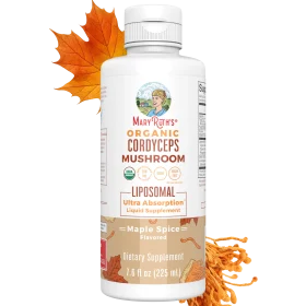 MaryRuth's, Organic Cordyceps Mushroom Liposomal, Maple Spice, 7.6 fl oz (225 ml)