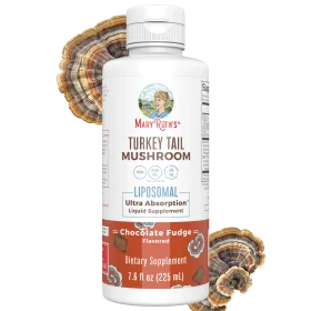 MaryRuth's, Turkey Tail Mushroom Liposomal, Chocolate Fudge, 7.6 fl oz (225 ml)