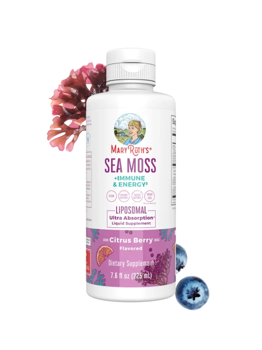 MaryRuth's, Sea Moss + Immune & Energy Liposomal, Citrus Berry, 7.6 fl oz (225 ml) — MaryRuth's