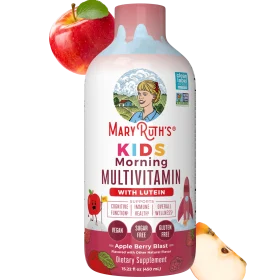 MaryRuth's, Kids, Morning Multivitamin With Lutein, Apple Berry Blast, 15.22 fl oz (450 ml)