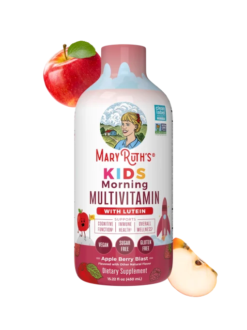MaryRuth's, Kids, Morning Multivitamin With Lutein, Apple Berry Blast, 15.22 fl oz (450 ml) — MaryRuth's