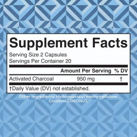 MaryRuth's, Activated Charcoal Capsules, 40 Capsules (475 mg per Capsule)