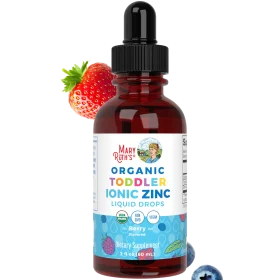 MaryRuth's, Organic Toddler Ionic Zinc Liquid Drops, 1-3 Years, Berry, 2 fl oz (60 ml)