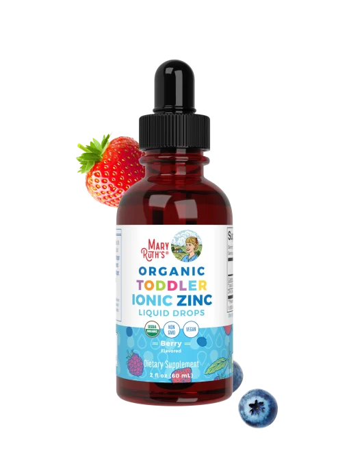 MaryRuth's, Organic Toddler Ionic Zinc Liquid Drops, 1-3 Years, Berry, 2 fl oz (60 ml) — MaryRuth's