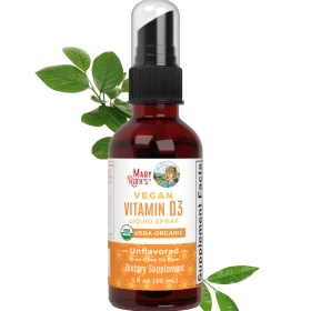 MaryRuth's, Vegan Vitamin D3 Liquid Spray, Unflavored, 1 fl oz (30 ml)