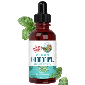 MaryRuth's, Vegan Chlorophyll Liquid Drops, Peppermint , 50 mg , 2 fl oz (60 ml)
