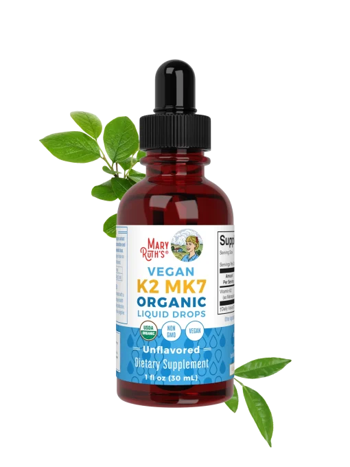 MaryRuth's, Organic Vegan K2 MK7 Liquid Drops, Unflavored, 1 fl oz (30 ml) — MaryRuth's