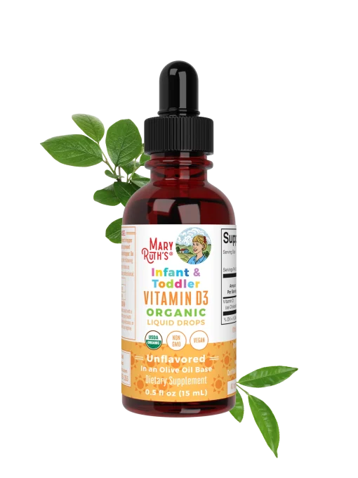 MaryRuth's, Organic Infant & Toddler Vitamin D3 Liquid Drops, 6 Months+, Unflavored, 0.5 fl oz (15 ml) — MaryRuth's