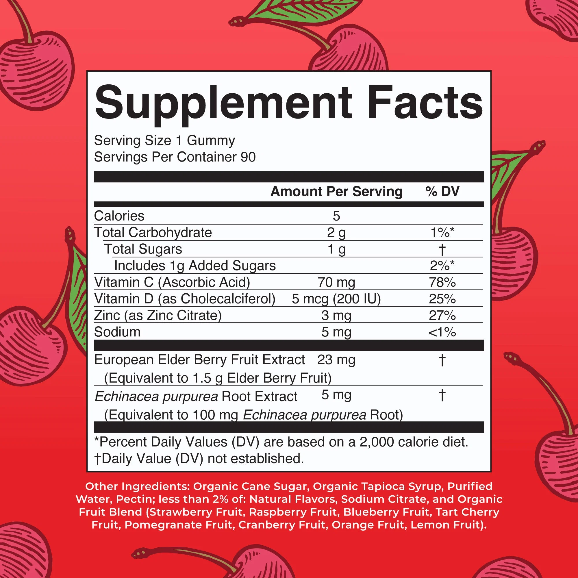 MaryRuth's, Immunity Gummies, Ages 4+, Cherry, 90 Gummies — MaryRuth's