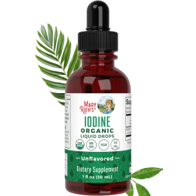 MaryRuth's, Organic Iodine Liquid Drops, Unflavored, 250 mcg, 1 fl oz (30 ml)