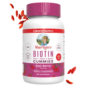 MaryRuth's, Biotin Gummies, Goji Berry, 60 Gummies