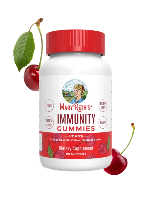 MaryRuth's, Immunity Gummies, Raspberry Lemonade, 90 Gummies — MaryRuth's